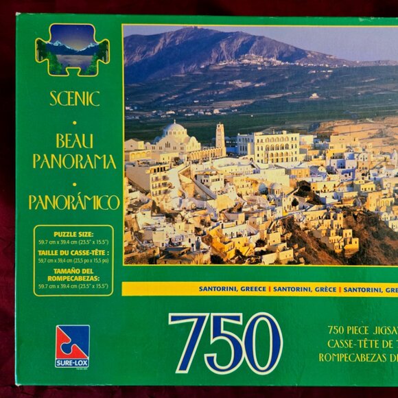 Santorini, Greece, 750 piece puzzle, The Canadian Group, Sure-Lox - Picture 2 of 3